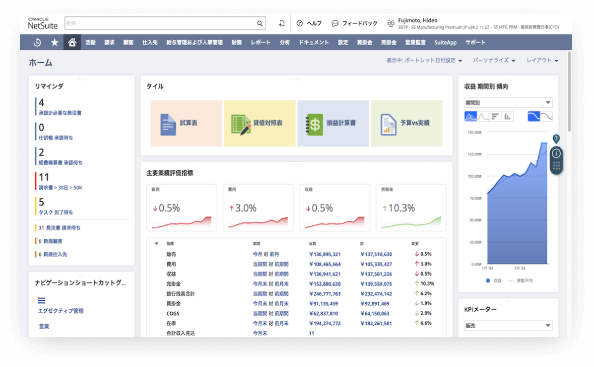 NetSuite ERP CFO Dashboard