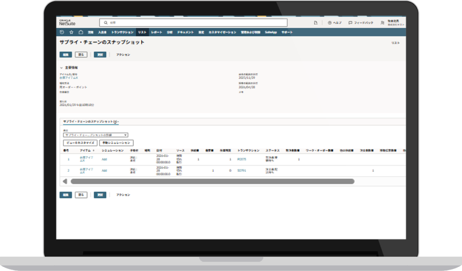 Replenishment dashboard