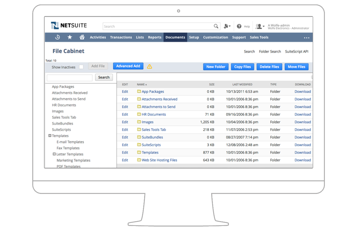 文書管理 クラウドerp Netsuite