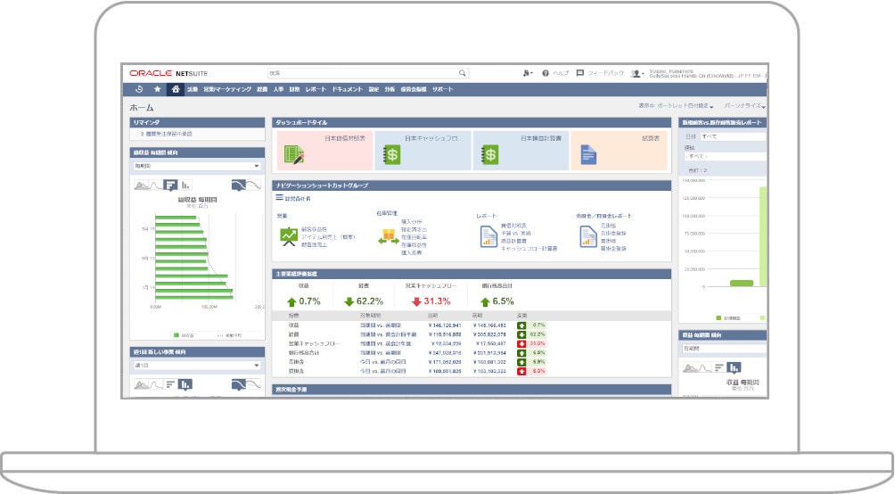 NetSuite Financials Dashboard