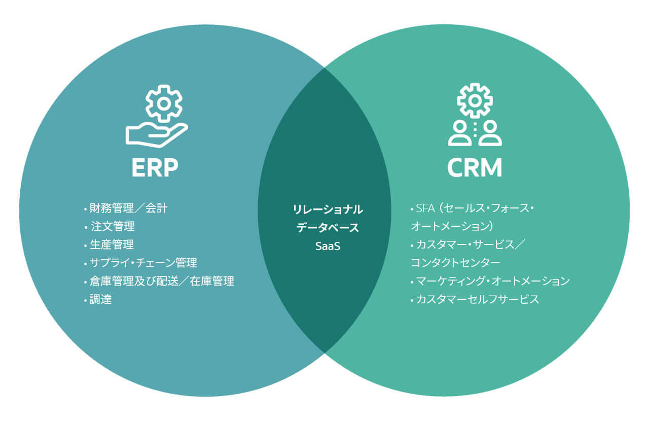erp vs crm venn diagram