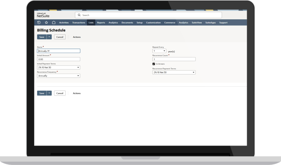 請求スケジュール Dashboard
