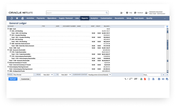 NetSuite 総勘定元帳とは