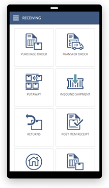 モバイル画面上の NetSuite 注文受付ダッシュボード